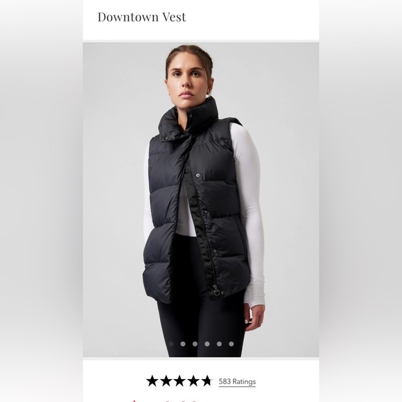 Athleta Jackets & Blazers - Athleta Downtown Vest, Black, XS TP
